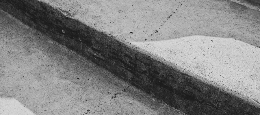 white concrete steps