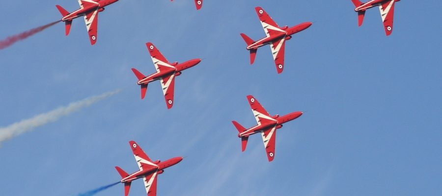 red arrows