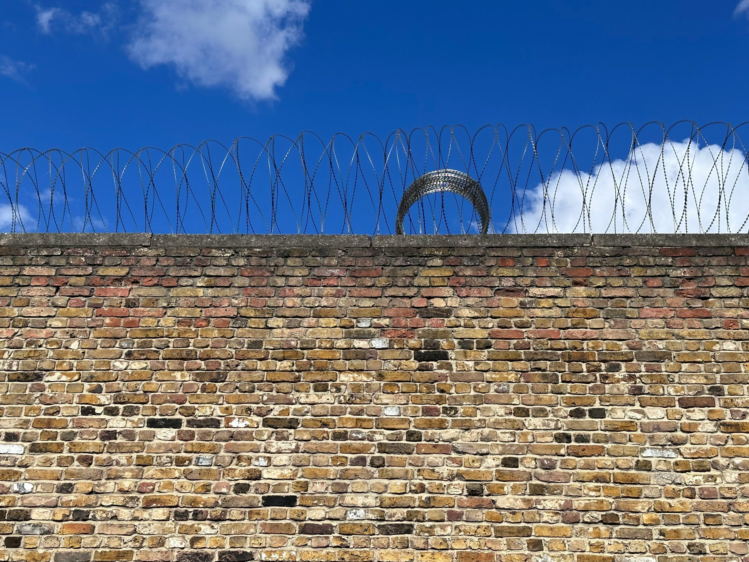 A wall at HMP Wandsworth