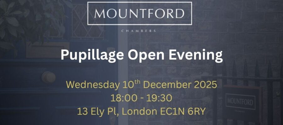 Pupillage open evening